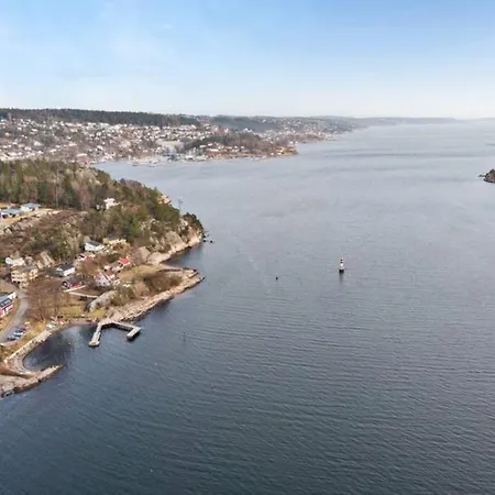 Modern With A Panoramic View Of The Oslo Fjord Ferienhaus *