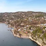 Modern With A Panoramic View Of The Oslo Fjord Tatil Evi Nordre Frogn