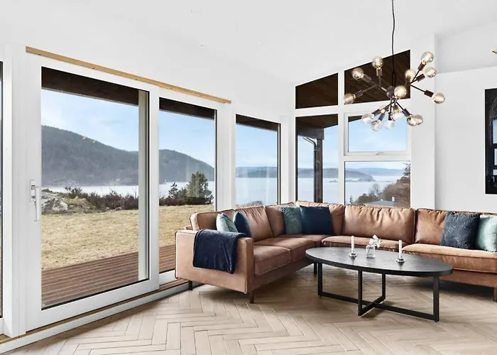 Modern With A Panoramic View Of The Oslo Fjord Dom wakacyjny